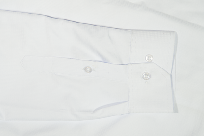CAMISA FORMAL BLANCA MANGA LARGA (CUELLO AZUL)
