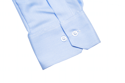 CAMISA DE OFICINA CELESTE