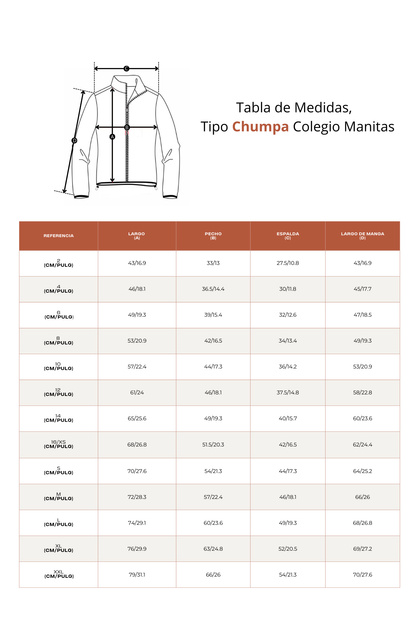CHUMPA DE DIARIO MANITAS A LA OBRA