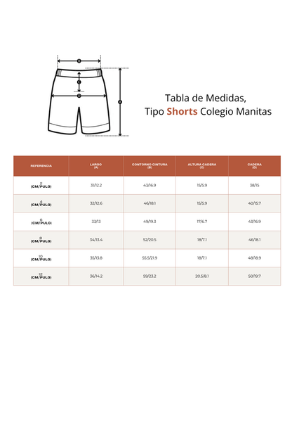 SHORT DE DIARIO MANITAS A LA OBRA