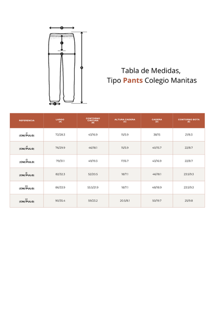 PANTS DE DIARIO MANITAS A LA OBRA
